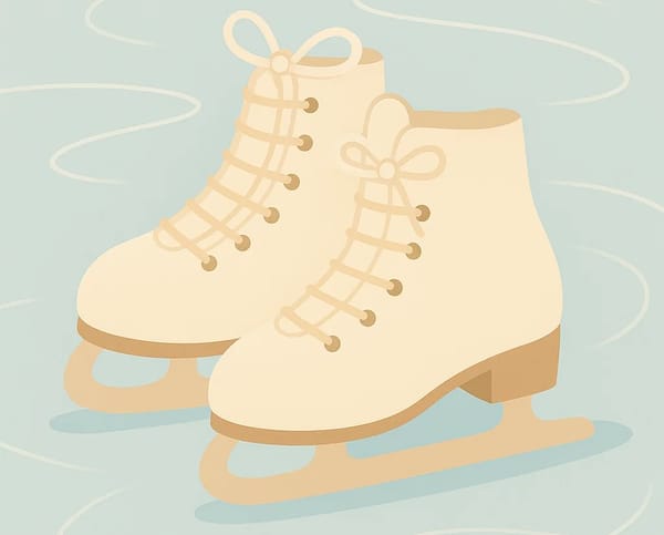 Illustration of figure skates