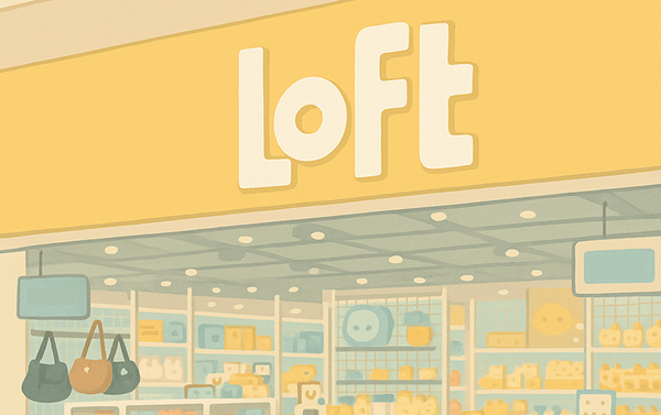 Ilustration of a Loft storefront